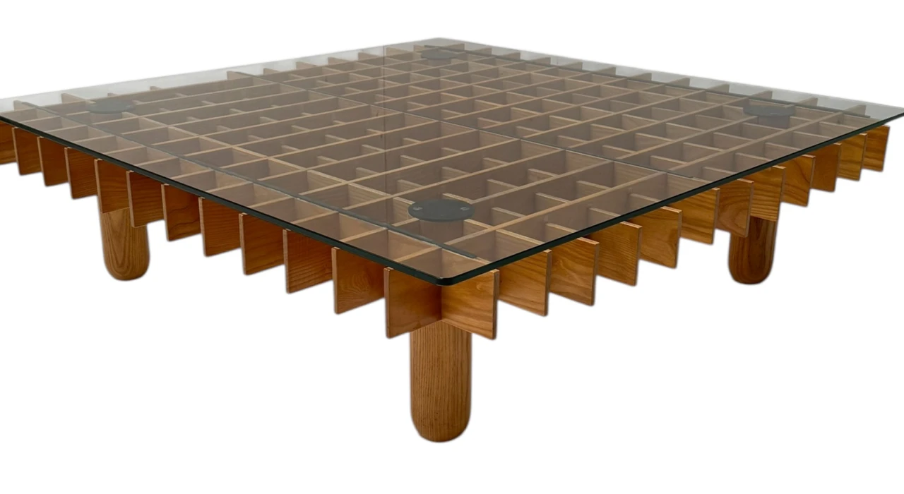 XL Kyoto Graphic Coffee Table by Gianfranco Frattini for Ghianda / Knoll, 1974